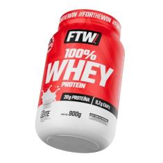 FTW 100% Whey Protein com Proteína Concentrada WPC, Suplemento Alimentar Pós-Treino em Pó com Fonte de Proteína do Soro do Leite, Alto Valor Biológico, Sem Glúten – Pote 900g (Leite)