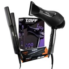 Secador Taiff Easy 1700W e Prancha Taiff Cerâmica 180ºC - Kit Taiff, P