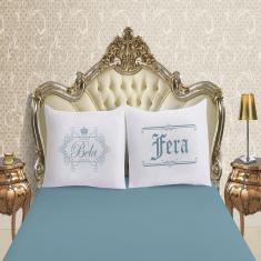 Jogo De Lençol Queen 3 Peças Fronha Divertida Malha Bela