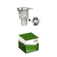 Valvula Termostática e Tampa Alumínio VT438.89, Prata, M.T.E.