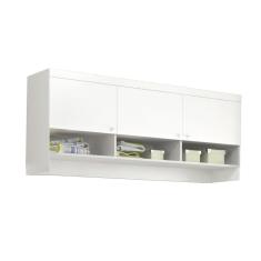 Armário Aéreo Infantil Eloisa com 3 Portas - Branco