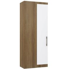 Guarda Roupa de Canto Reto Modulado 90cm 1 Porta Paris Luciane Móveis