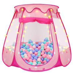 Play Tent ZUOSEN Princess para crianças com bolas e luz estelar