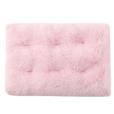Tapete para caixa de cachorro, cama de cachorro para cães grandes, almofada de canil confortável e fofa antiderrapante para camas e móveis de cachorro, cama de cachorro acolchoada (Color : Pink, Siz