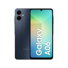 Celular Samsung Galaxy A06, 128GB, 4GB RAM, Tela 6.7", Câm. Traseira 50+2MP, Frontal 8MP - Azul Escuro