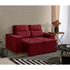 Sofá Modular 2 Lugares Marabá 150cm com Molas, Retrátil e Reclinável c