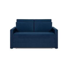 Sofá Cama Castor Casal Salerno Max Suede Azul