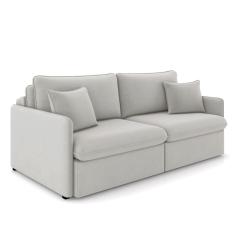 Sofá Retrátil Reclinável 3 Lugares 194cm Maili Veludo Cinza K01 - D`Rossi