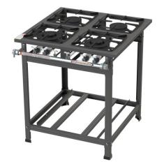 Fogão Industrial Itajobi 4 Bocas com 2 Bocas Duplas Baixa Pressão Ativ