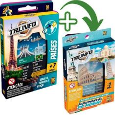 Kit Super Trunfo Países E Monumentos C/2 Baralhos Grow