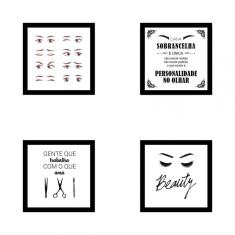 Kit De Quadros Decorativos Mdf Designer De Sobrancelhas 10
