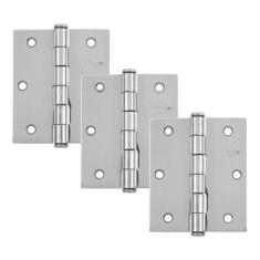 Dobradiça Aço Inox - Para Porta E Janela De Madeira