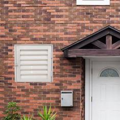 Portinhola Alçapão Alumínio Linha Veneza Medidas: 60 X 60 Branco