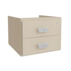 Gaveteiro p/ Escritório Versátil 2001 c/ 2 Gavetas e 1 c/ Chave Argila