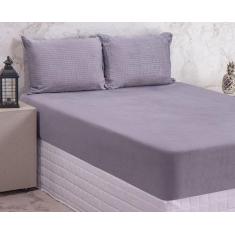 Lençol Plush Dreams Bella Enxovais Queen 3 Peças, Harry