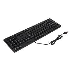 Teclado, Teclado Mecânico Com Interface USB Com Fio 104 Teclas para Jogos para Computadores Desktop