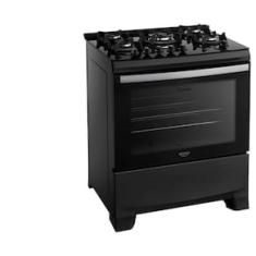 Fogão 5 Bocas Dako Supreme Glass com Mesa de Vidro e Acendimento Automático Preto - Bivolt