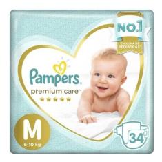 Fralda M Pampers Premium Care 34 Unidades