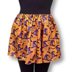 Saia Halloween Infantil Estampada para Fantasias