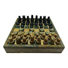 Tabuleiro 2 Em 1 Xadrez Damas Com Porta Peças 18 Cm