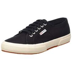 Superga Tênis clássico unissex adulto 2750-cotu, Preto/Fwhite, 5.5 Women/4 Men