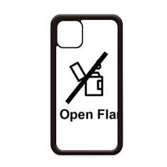 Capa com estampa de símbolo preto sem chama para iPhone 12 Pro Max para Apple Mini Mobile Case Shell