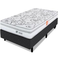 Cama Box com Colchão Solteiro Ortopédico Firme Espuma D28 88x188m BF C