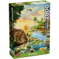 Quebra Cabeça Puzzle 2000 Peças Pantanal Grow