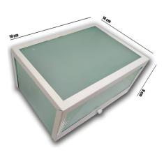 Arandela 5 Vidros Parede Muro Externa E Interna Cor:Branco