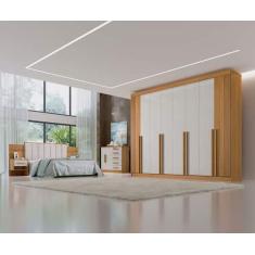 Guarda Roupa Casal 100% MDF 8 Portas 8 Gavetas - Daymont - Móveis D'Do