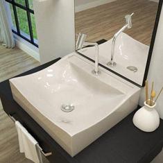 Kit Cuba Q440 com Torneira Pratika 1060 Metal e Válvula Click 1 Pol. Sifão Cromado e Flexível Compace Bege