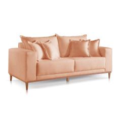 Sofá 2 Lugares Fixo Living Mirage Linho Tijolo 2m