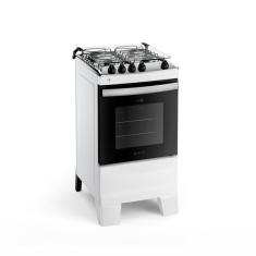 Fog o 4 Bocas Branco Com Mesa Inox Atlas Agile Up Bivolt