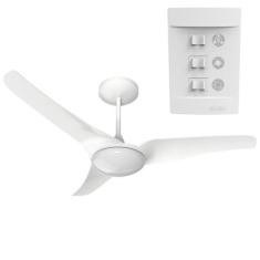 Ventilador de Teto Aliseu Slim Branco com Luminária LED Integrada - Co