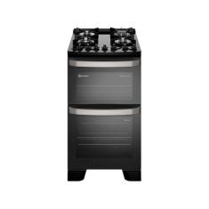 Fogão 4 Bocas Electrolux Preto Mesa de Vidro com Timer PerfectCook e M