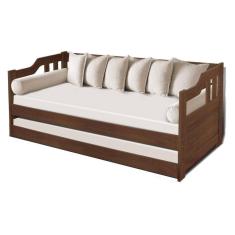 Sofa cama solteiro de madeira maciça com cama auxiliar Atraente
