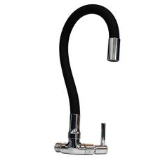 Torneira Gourmet Bica Movel Parede C34 1/4 volta Preta