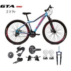 Bicicleta Aro 29 Alfameq Pandora Kit 2x9 Gta Sunrun Freio Disco K7 11/