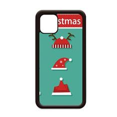 Ilustração de chapéu colorido Merry Christmas para iPhone 12 Pro Max Capa para Apple Mini Mobile Case Shell