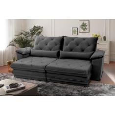 Sofá Reclinável 3 Lugares 230cm Dakota - Hellen Estofados