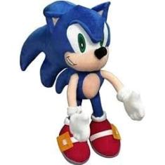 Boneco Sonic Ouriço de pelúcia 50cm (Azul)