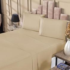 Jogo De Lençol Porcelana 300 Fios Ponto Palito King 4 Peças - Vitor Bo