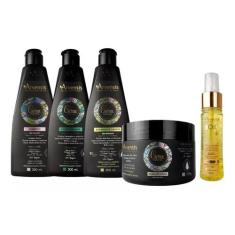 Kit Arvensis Cachos Sh Cond Ativ. Geleia Finalizador Tec Oil