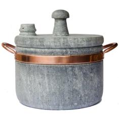 Panela De Pressão De Pedra Sabão 4 Litros