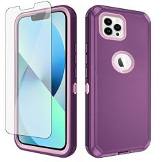 Asuwish Capa de telefone para iPhone 13 Pro 6,1 polegadas com protetor de tela de vidro temperado e capa de celular híbrida à prova de choque acessórios de proteção iPhone13Pro 5G i i-Phone i13