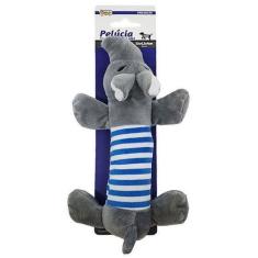 Brinquedo para cachorro de pelucia elefante com som 23x4,5x4cm - Weste