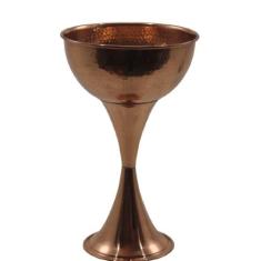 Champanheira Balde Gelo Cobre Puro Funda Com Pé Sem Alça 5 - METAL ART