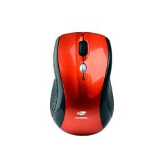 Mouse Sem Fio Vermelho C3 Tech - M-W012RD V2