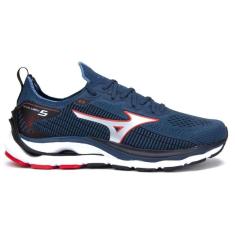 TENIS MIZUNO WAVE MIRAI 5 101042042 AZUL PETROLEO MASCULINO-Masculino