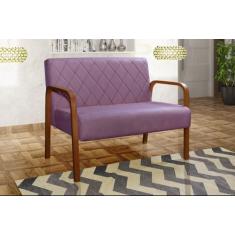 Sofá 2 Lugares Namoradeira Lara Decoração Sala Quarto Recepção - BELLA